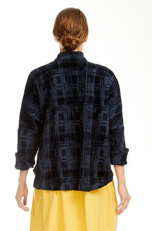 
            
                Load image into Gallery viewer, Circular Indigo Tapestrie Jacket
            
        