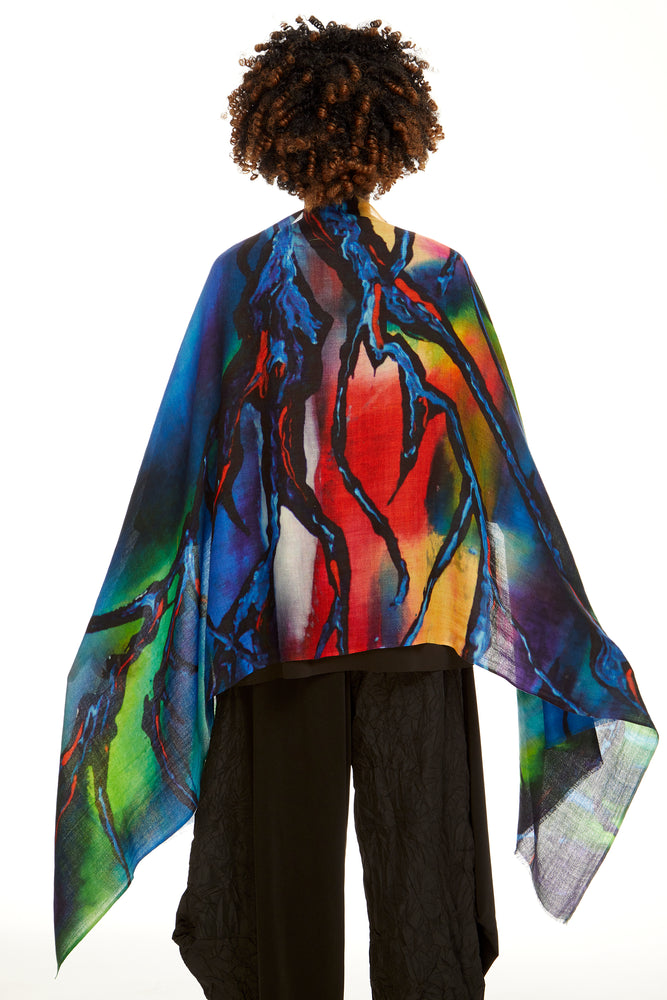
            
                Load image into Gallery viewer, Cashmere Scarf Gothic Print
            
        