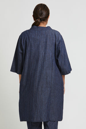 Kamiko Cotton Denim Shirt Dress